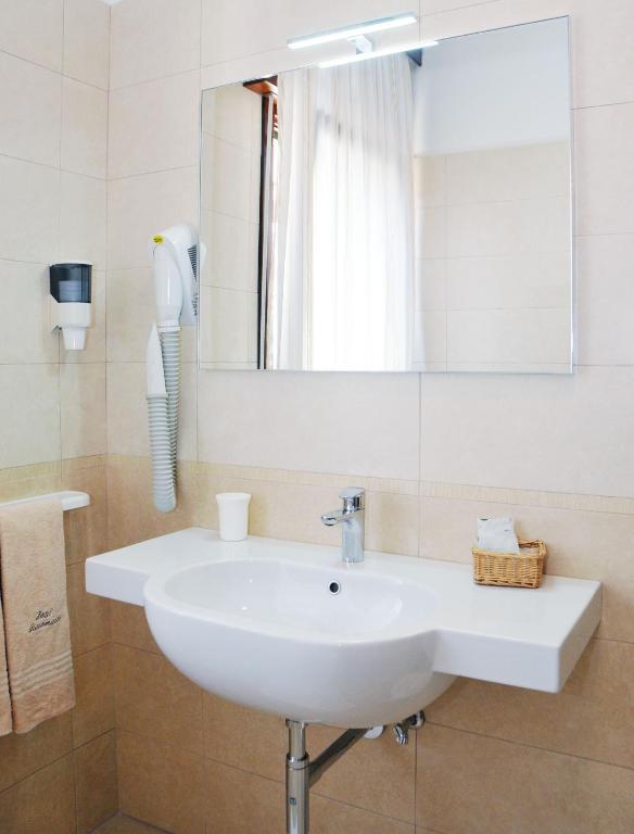 Koupelna v ubytování Hotel Giacomazzo