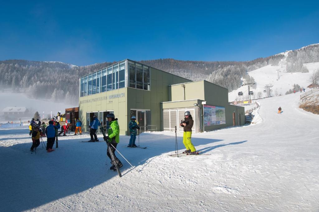 Schi- und Wanderhotel Berghof v zimě