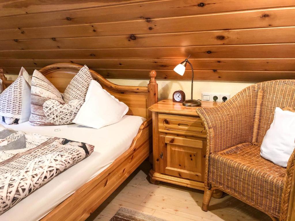 Ένα ή περισσότερα κρεβάτια σε δωμάτιο στο Bläsihof