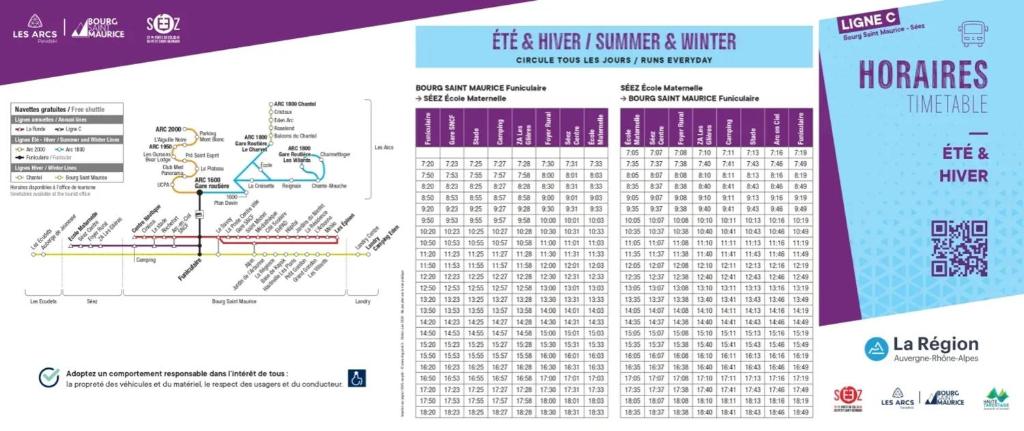 Κάτοψη του Appartement confortable à Séez de 70 m² avec balcon