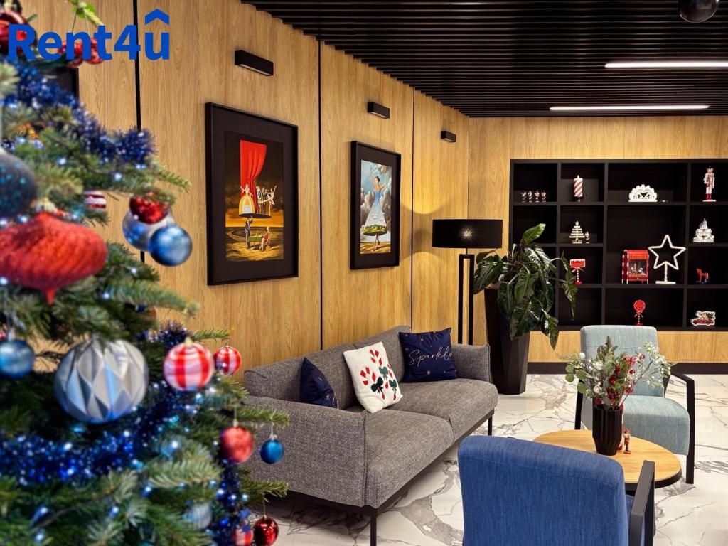 Posezení v ubytování Nad Zatoką Aparthotel Deluxe by Rent4You