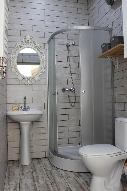 Kúpeľňa v ubytovaní Apartamencik Królewiecka