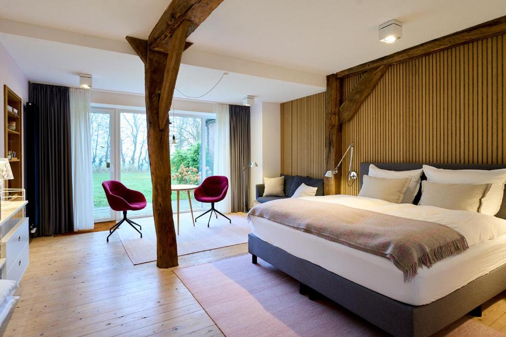 Postel nebo postele na pokoji v ubytování zimmer437