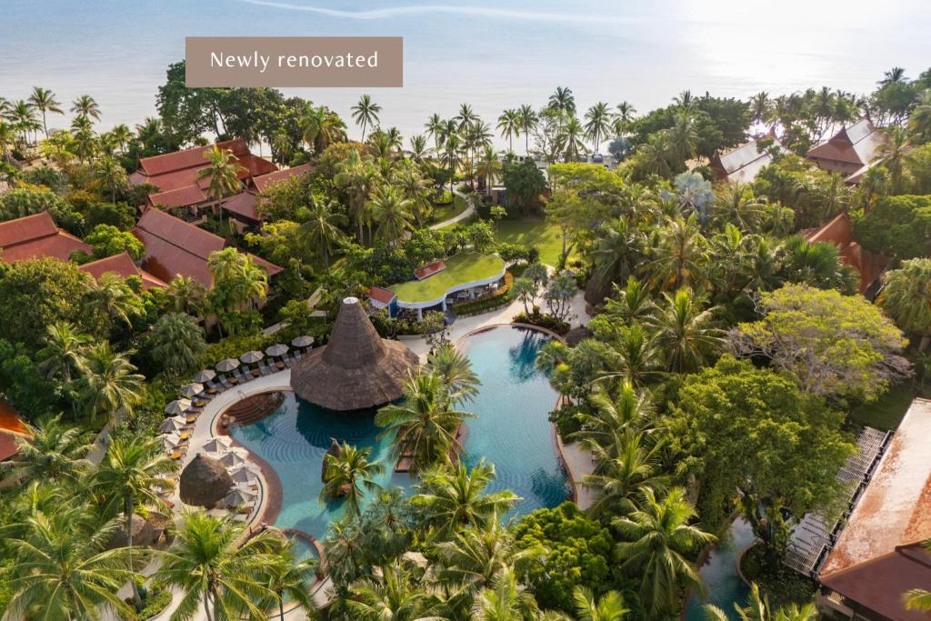 an aerial view of the resort at Anantara Hua Hin Resort in Hua Hin