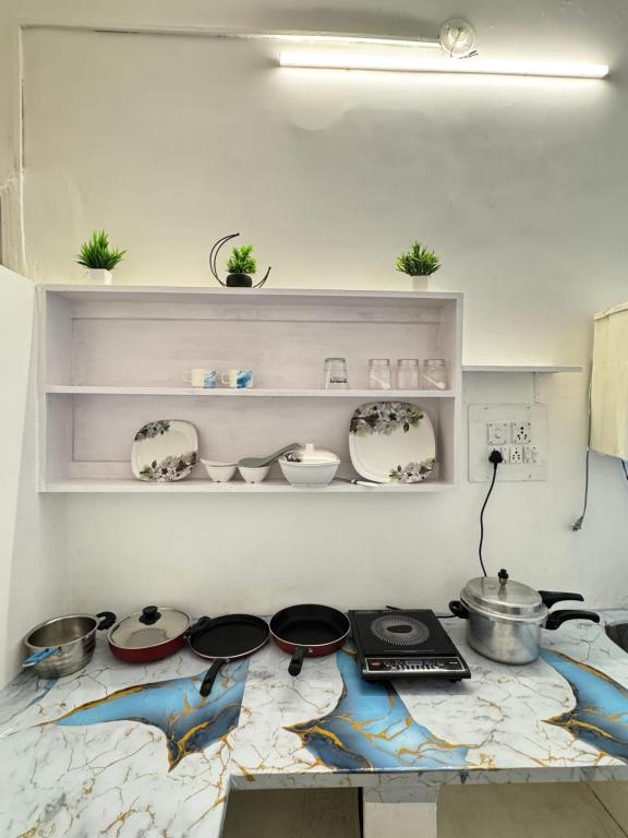 Køkken eller tekøkken på Casa Fiesta Pondy