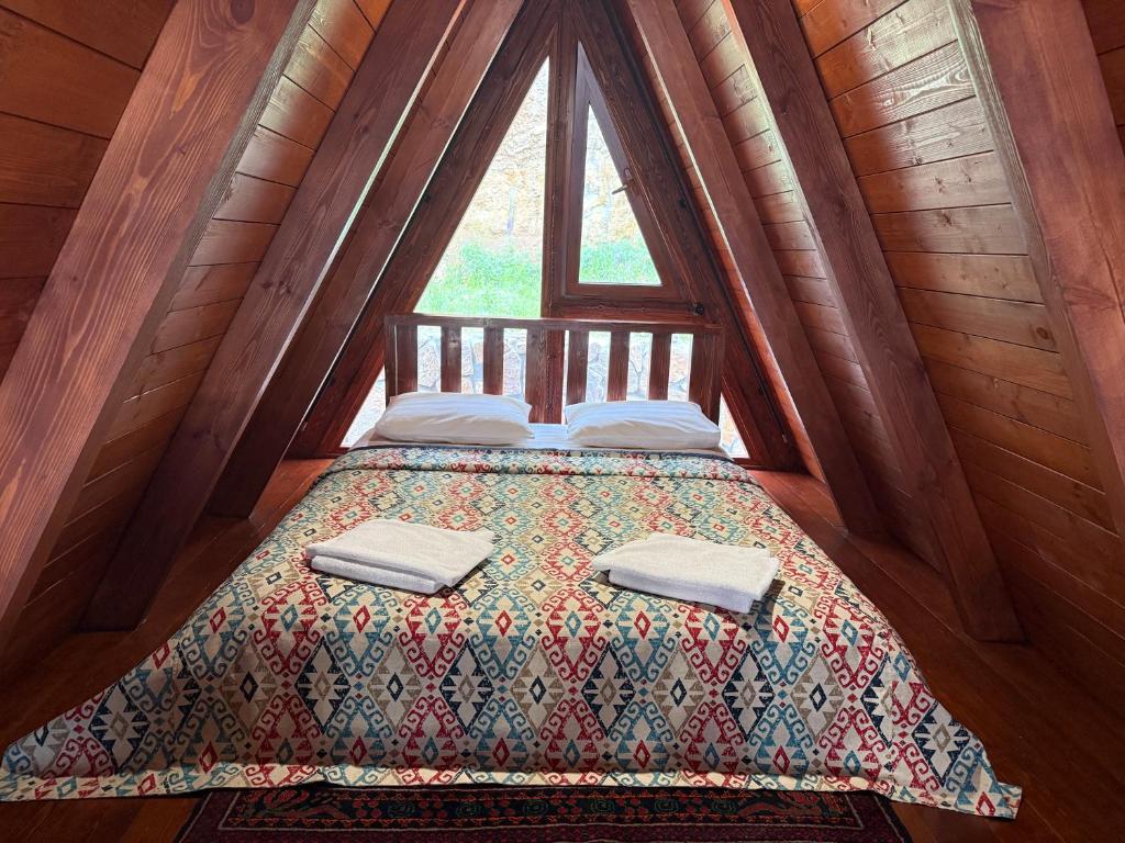 Postel nebo postele na pokoji v ubytování Sayat Nova Home