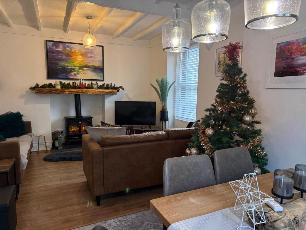 Et opholdsområde på Family Cottage in Llandudno with Parking