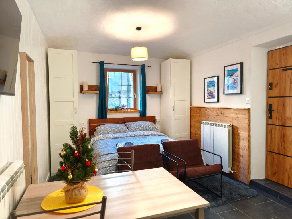 Χώρος καθιστικού στο Hideaway Apartments - Ski Sauze d'Oulx and the Via Lattea