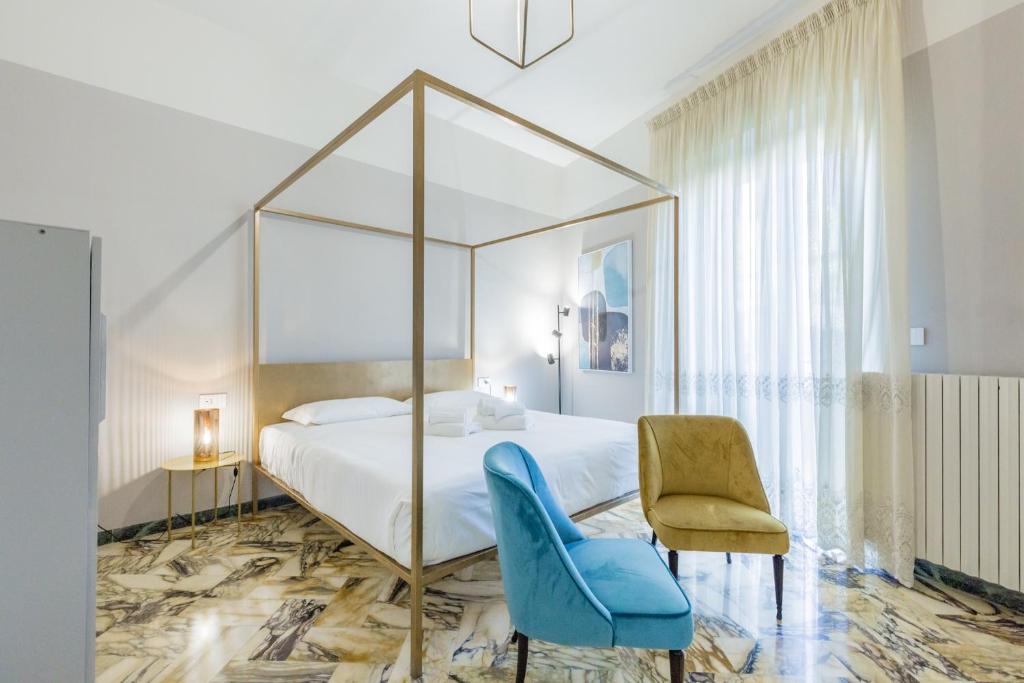 Postel nebo postele na pokoji v ubytování Sciclintorno