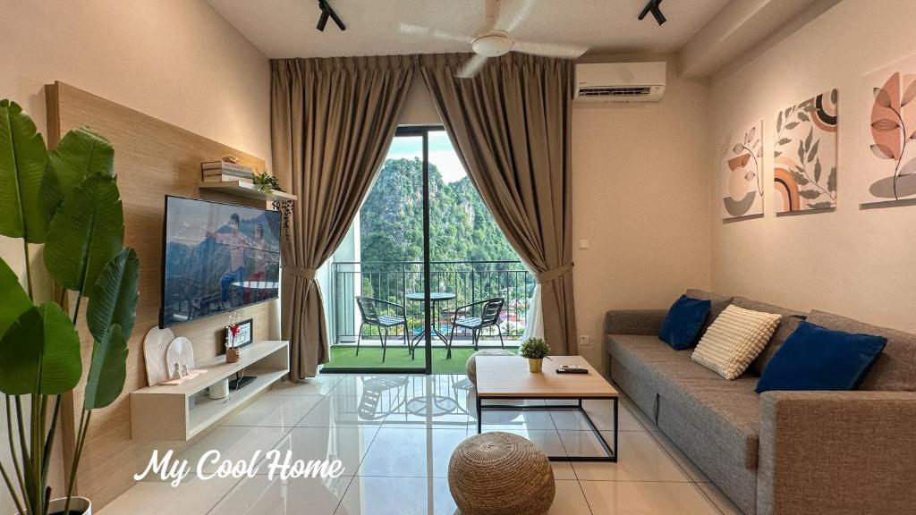 Et tv og/eller underholdning på Sunway Onsen Suite Theme Park View 2BR