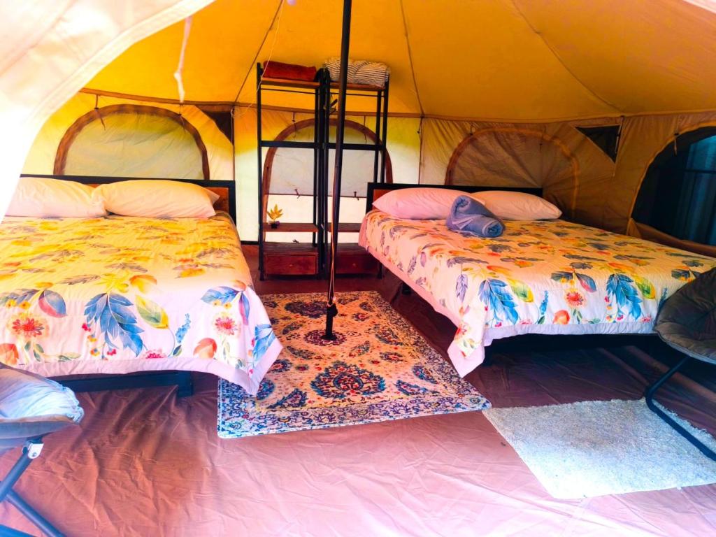 Ένα ή περισσότερα κρεβάτια σε δωμάτιο στο Monstera Forest Lodge