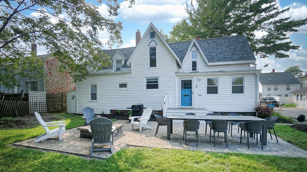 Bygningen som feriehuset ligger i