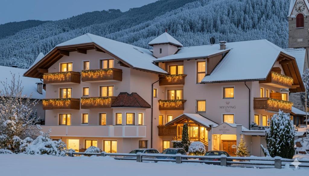 Nespecifikovaný výhled na hory nebo výhled na hory při pohledu z hotelu