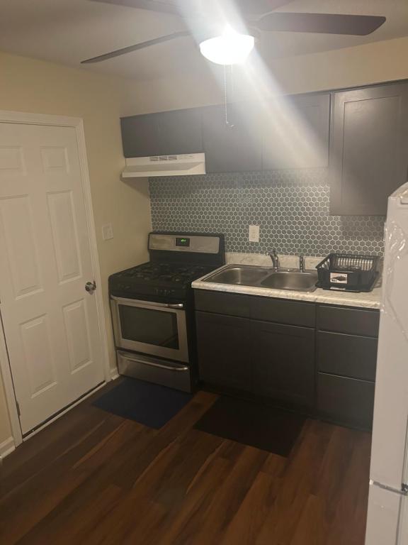 Kuchyň nebo kuchyňský kout v ubytování Orleans near Beale