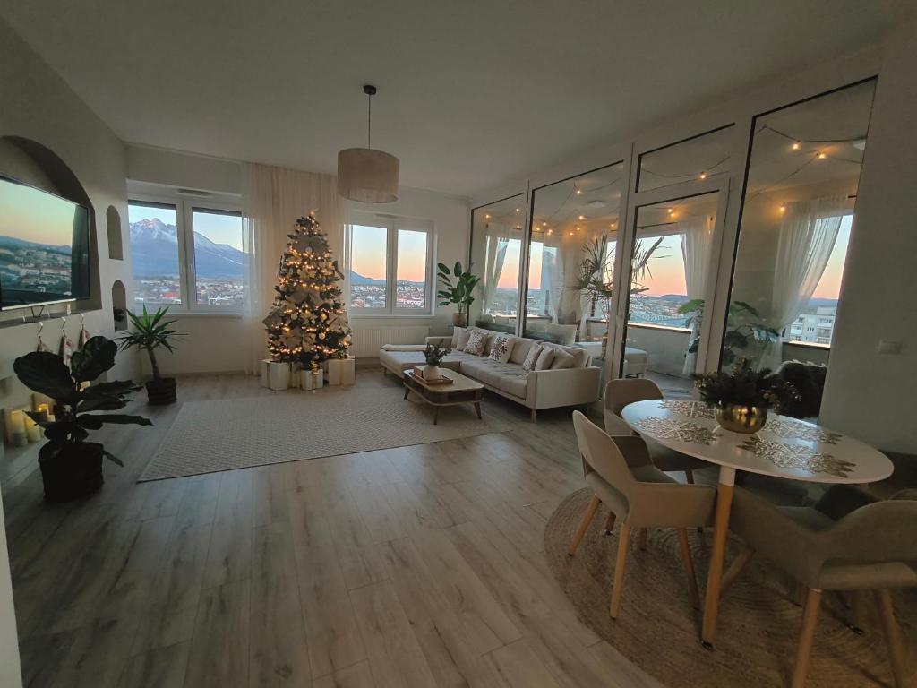 Χώρος καθιστικού στο Oáza Apartmán - HIGH TATRAS VIEW, FREE PRIVAT PARKING