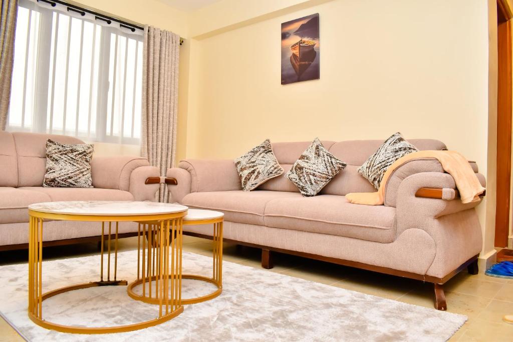 Χώρος καθιστικού στο Carlton Stays