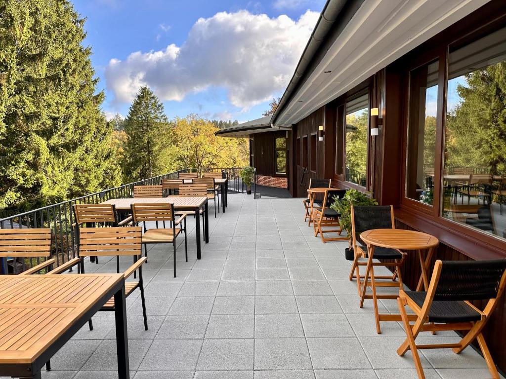 Restaurace v ubytování Boutique HOTEL am KRANICHSEE