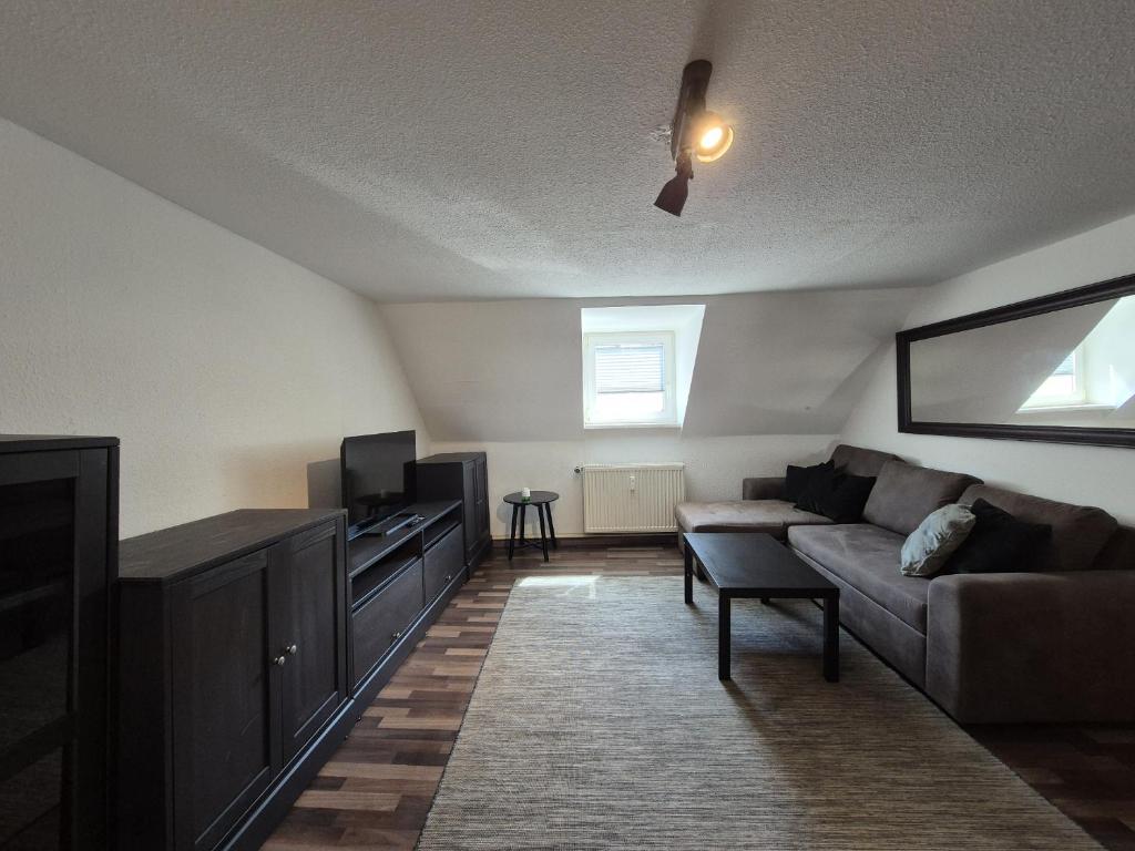 Posezení v ubytování Mikra Homes24 in Meerane