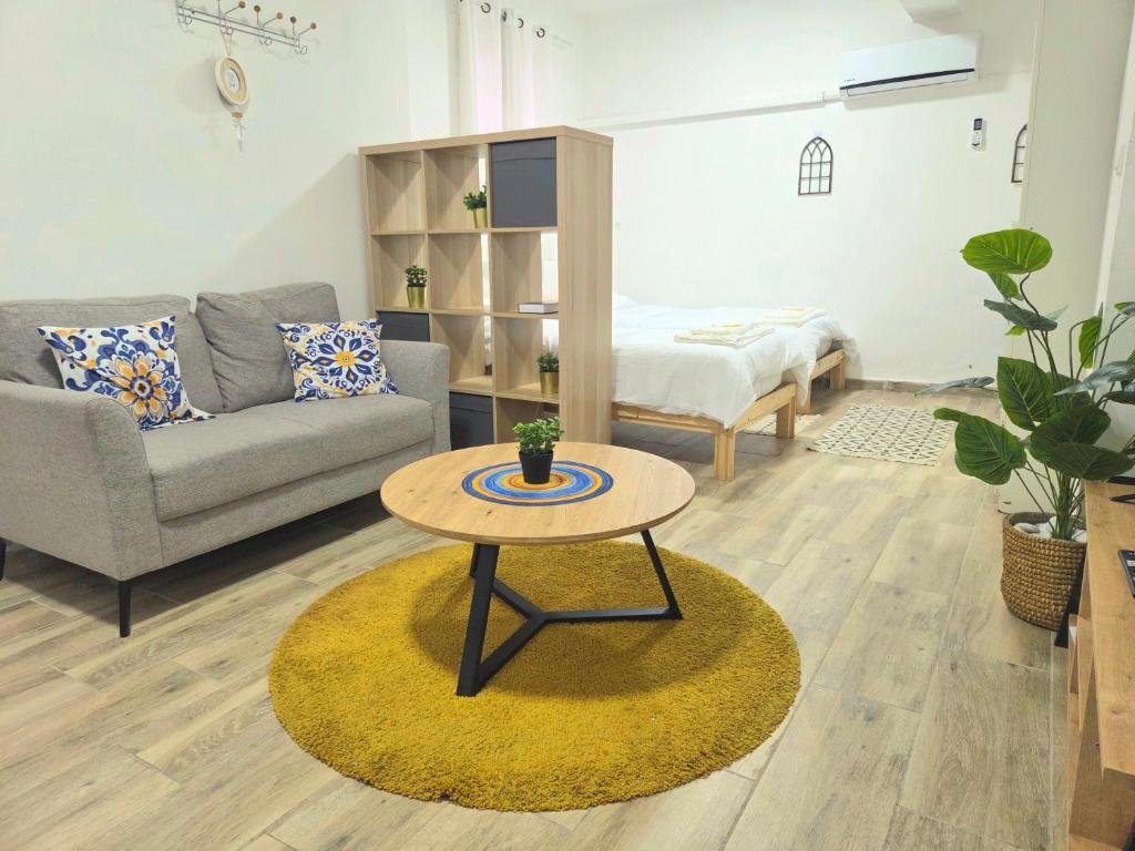 Χώρος καθιστικού στο Olive Guest House