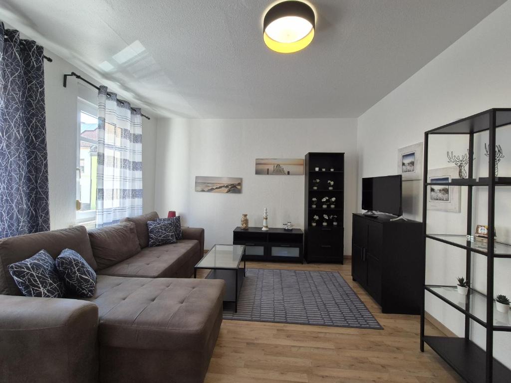 Posezení v ubytování Mikra Homes24 in Meerane