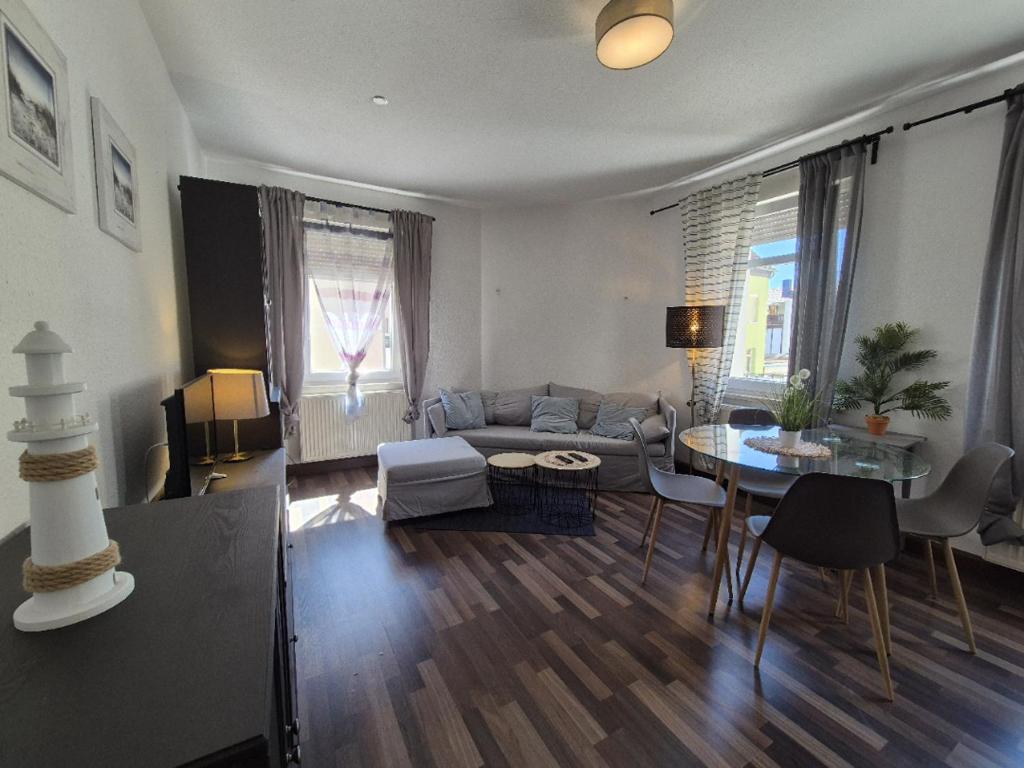 Posezení v ubytování Mikra Homes24 in Meerane