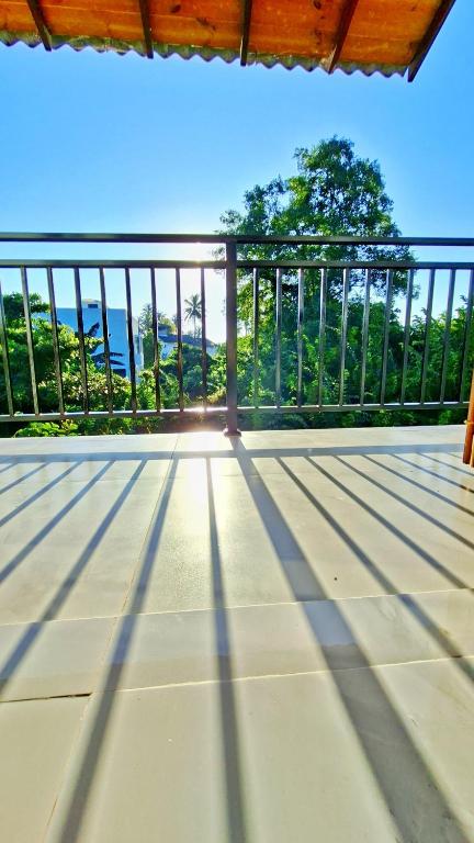 a view from the balcony of a house at Mangrove Inn Mirissa in Kamburugamuwa