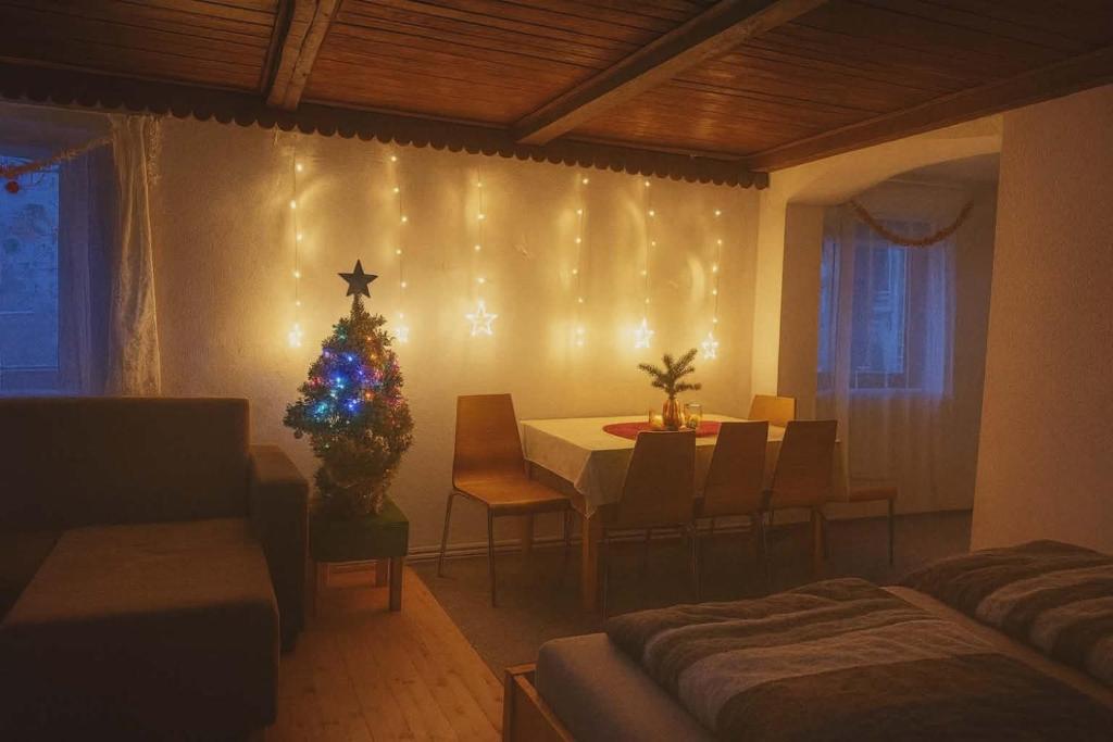 Posezení v ubytování Mezi Stromy