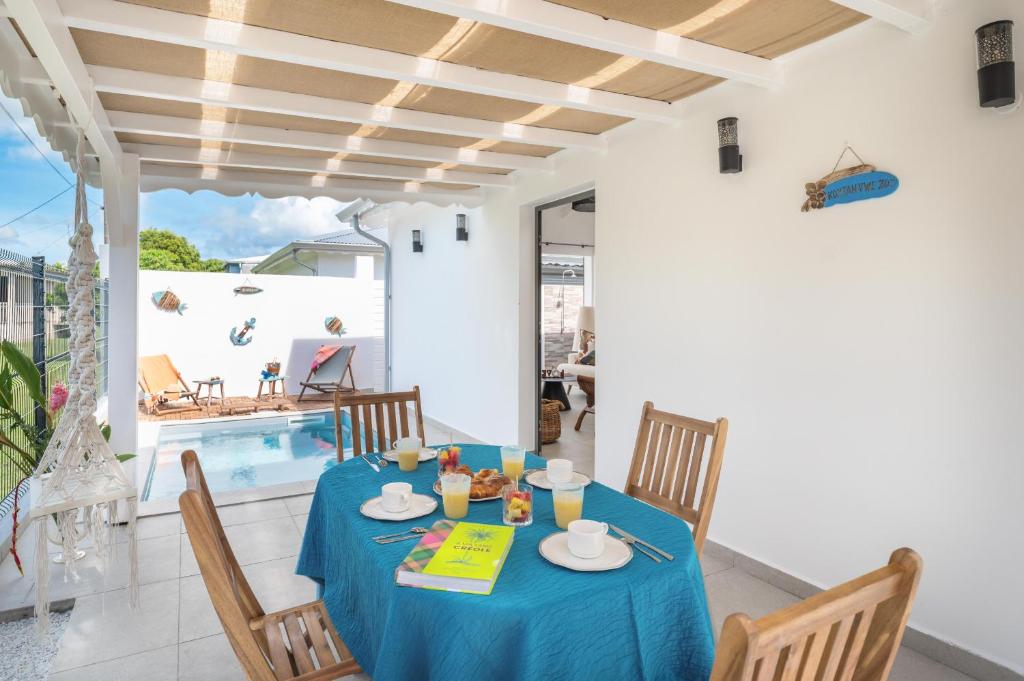 Balkón nebo terasa v ubytování Ama cozy bungalow 20 m de la plage