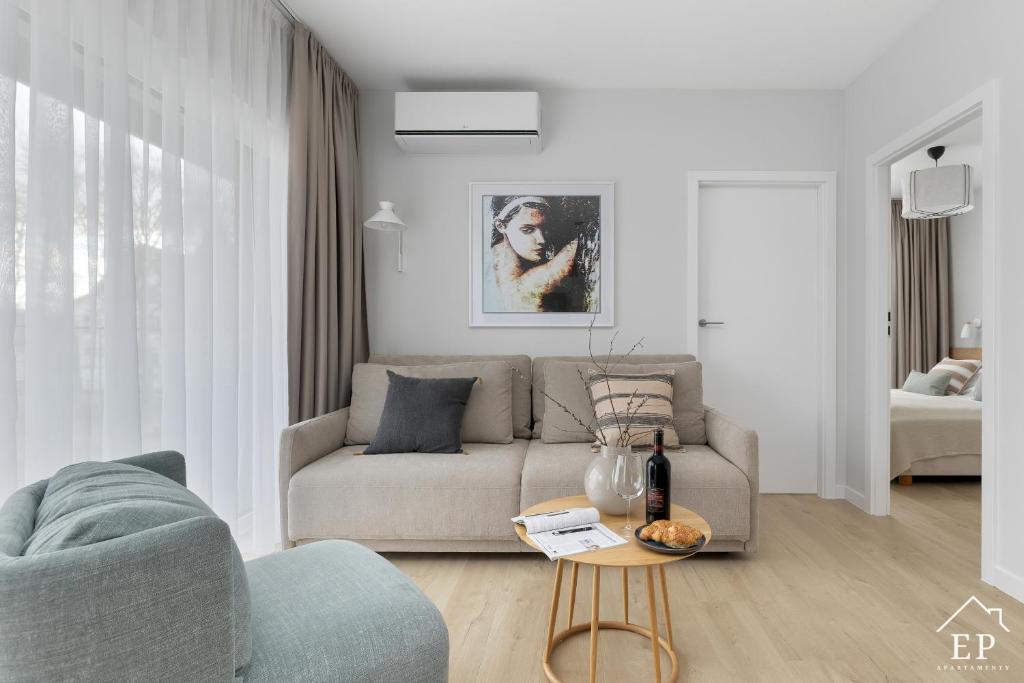 Posezení v ubytování Apartament Sand Dunes 9 Dziwnów EPapartamenty