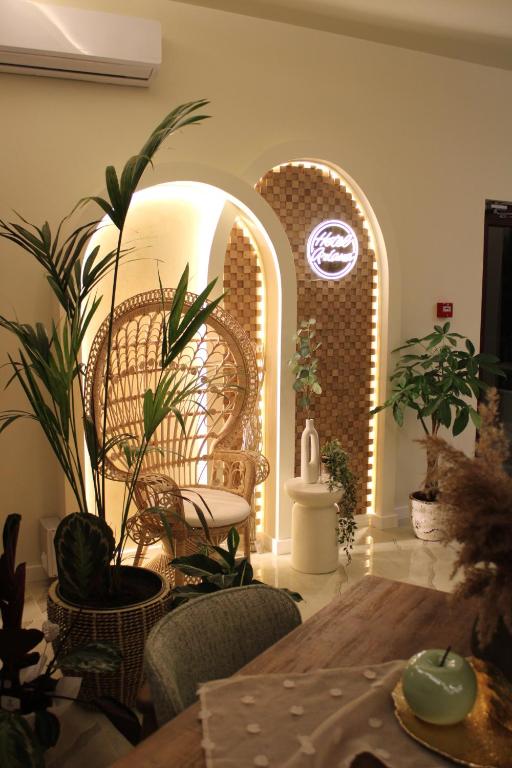 Χώρος καθιστικού στο Hotel Ariana