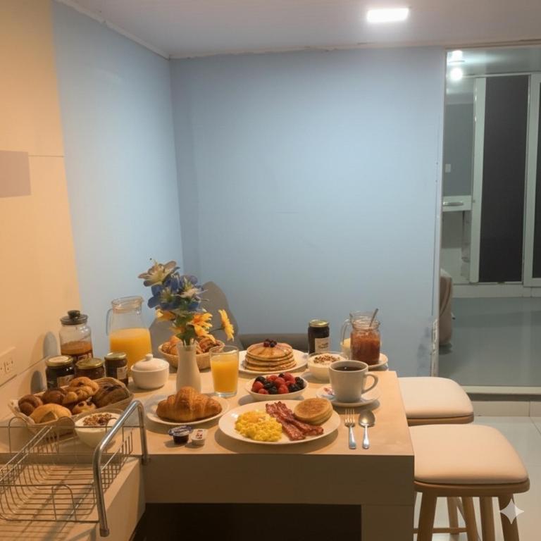 Mad i den private indkvartering eller i nærheden