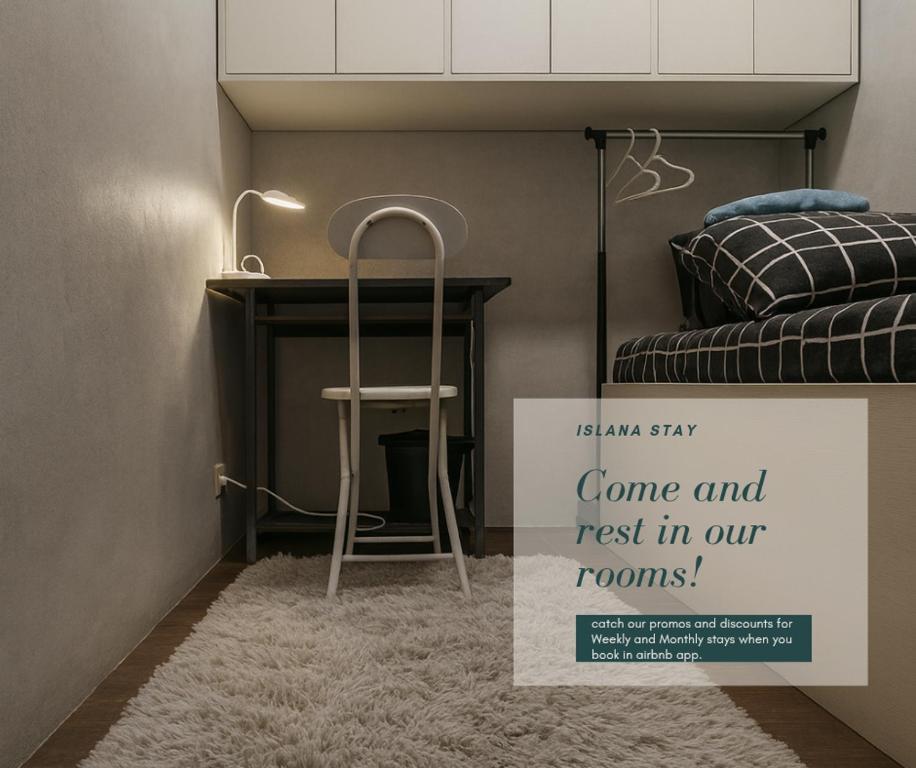 Кровать или кровати в номере Islana Stay Rm B for 1pax only