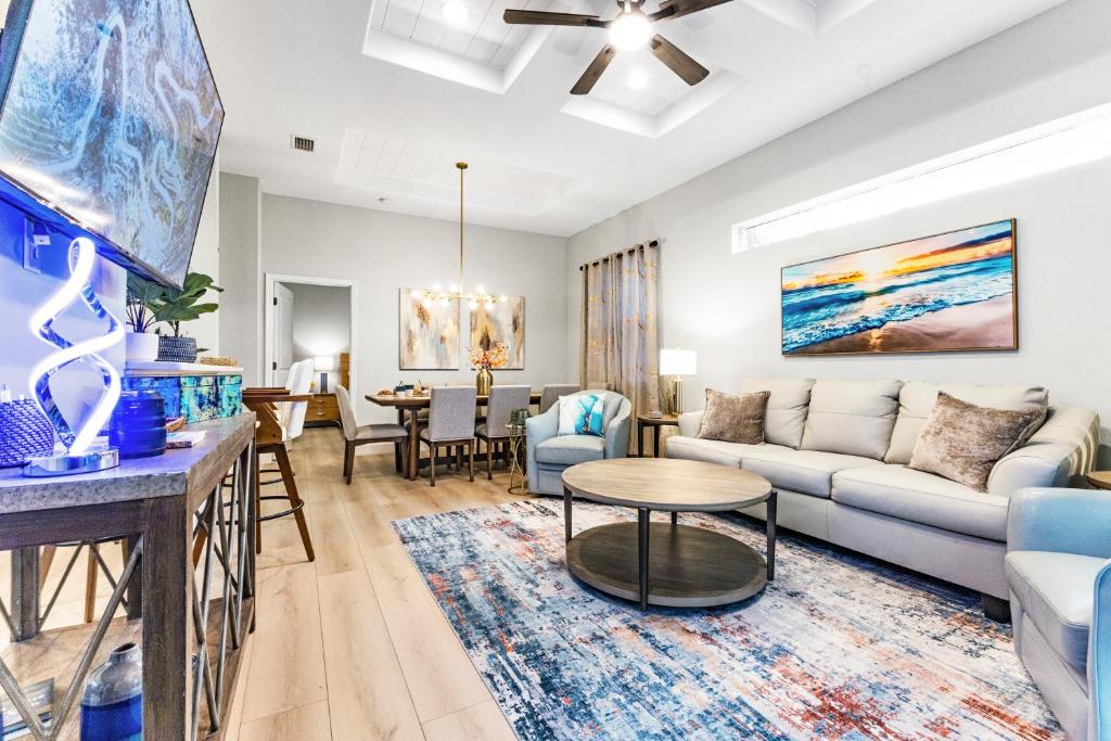 Χώρος καθιστικού στο Luna Flores