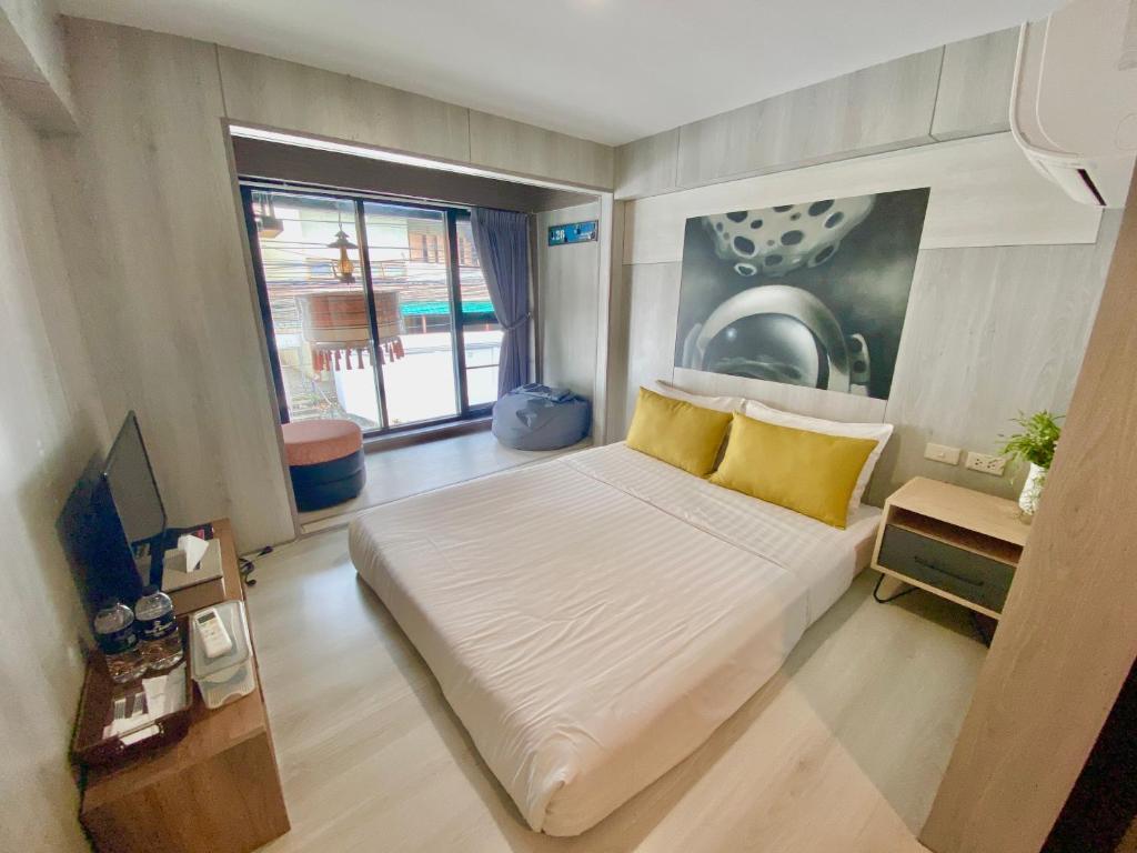 Postel nebo postele na pokoji v ubytování Sleep Walker Poshtel