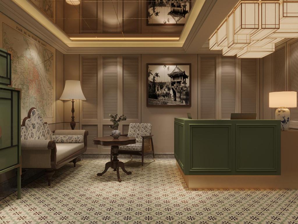 En eller flere senge i et værelse på Hoan Kiem Legend Ha Noi Hotel