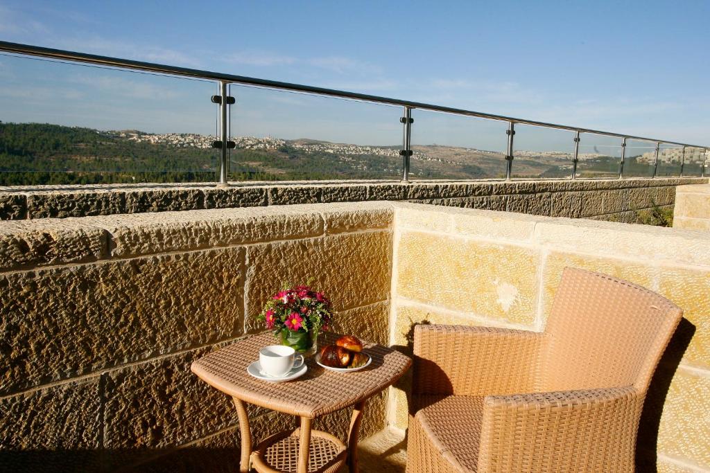 Balkón nebo terasa v ubytování Ein Kerem Hotel