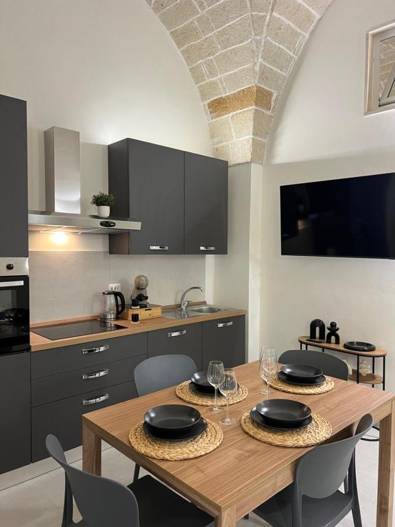 Kuchyň nebo kuchyňský kout v ubytování Ad Astra