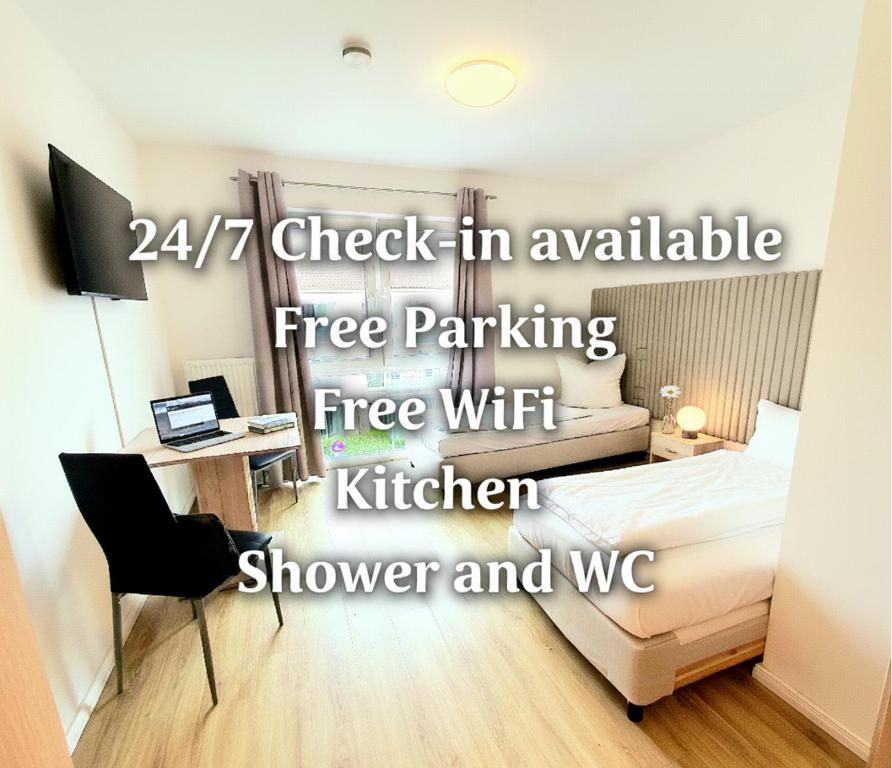 TV a/nebo společenská místnost v ubytování Hotel sleep-station