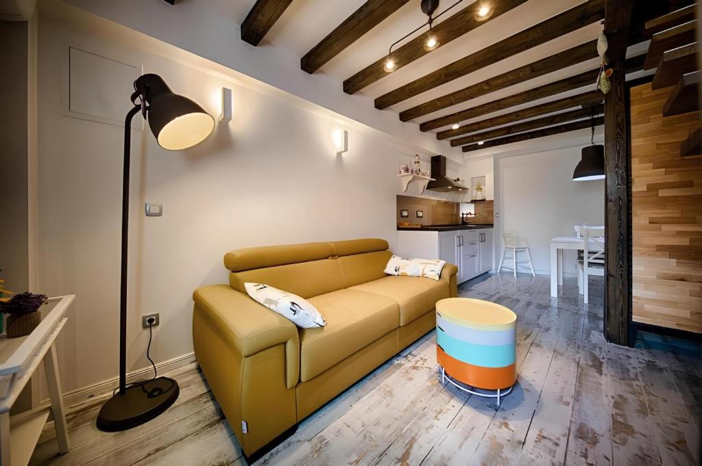 Posezení v ubytování RIVA SUITE 2