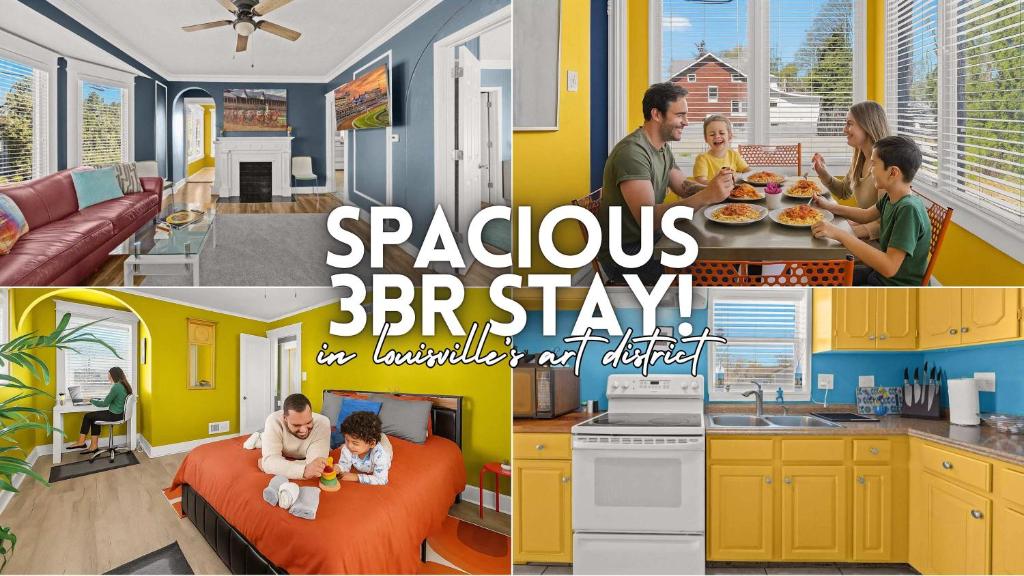 Køkken eller tekøkken på Cozy & Creative Top Unit in Lou's Arts District