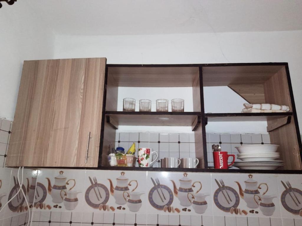 Kuchyň nebo kuchyňský kout v ubytování Mwembeni Abode