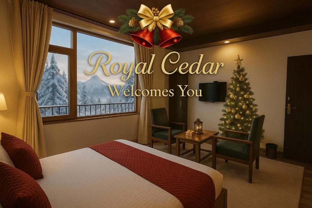Postel nebo postele na pokoji v ubytování Hotel Royal Cedar Simla