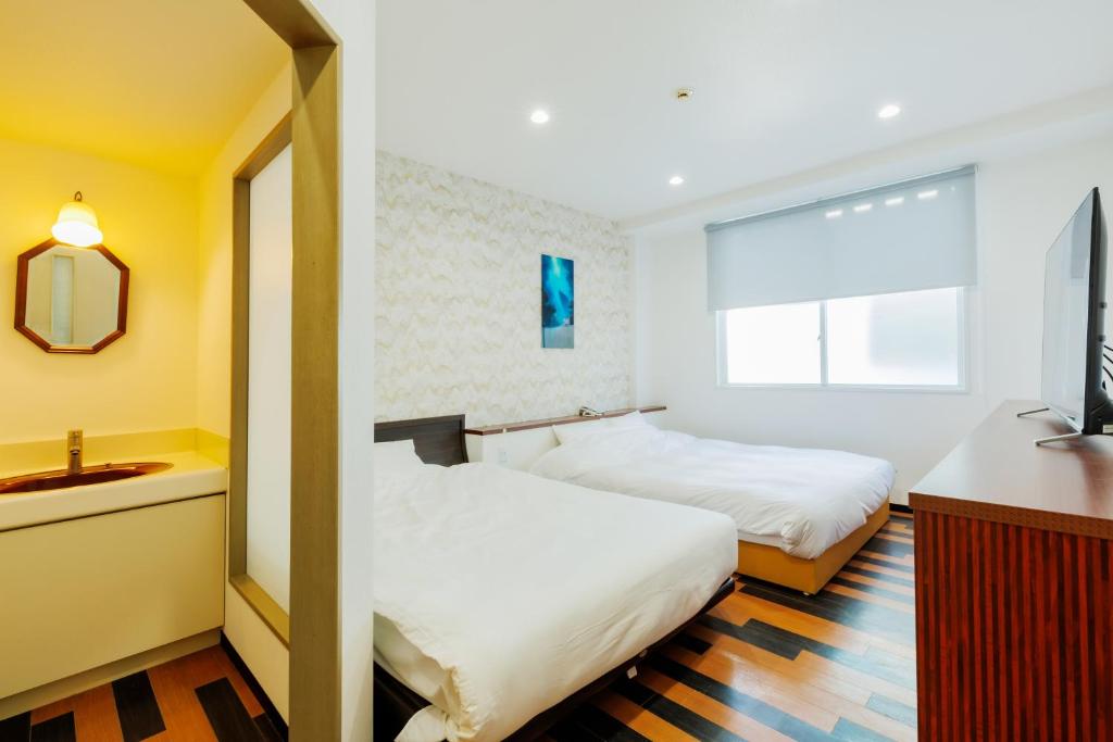 Sea Side Gaia Resort HOTEL シーサイドガイアリゾートホテル - Chambre Twin Avec Salle De Bain Privée