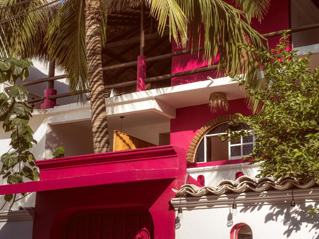 En balkon eller terrasse på Casa Porta Rosa