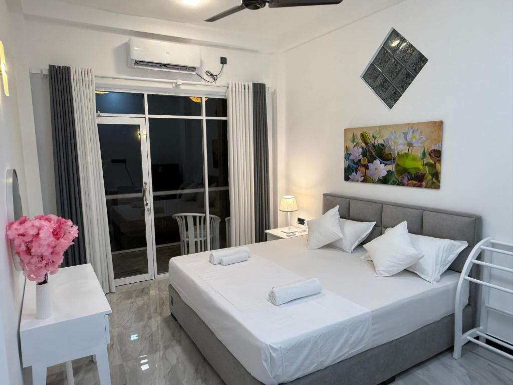 Postel nebo postele na pokoji v ubytování Seaview Mountain Villa