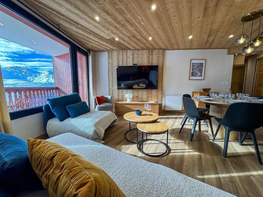 Appartement lumineux Val Thorens - 6 pers, calme, parking