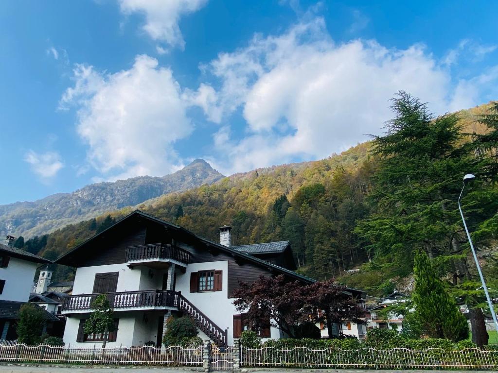 Cảnh núi rừng hoặc tầm nhìn ra núi từ nhà nghỉ dưỡng