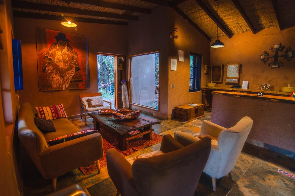 Χώρος καθιστικού στο Ckoi Atacama Lodge