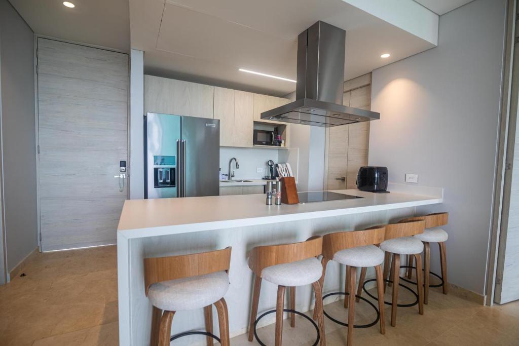 Køkken eller tekøkken på 2BR for 8 guests with views in Baru