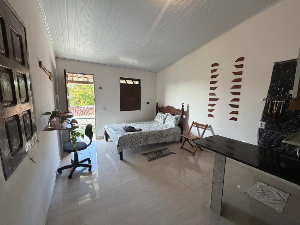 Μια τηλεόραση ή/και κέντρο ψυχαγωγίας στο Pousada Maré Alta em Boipeba